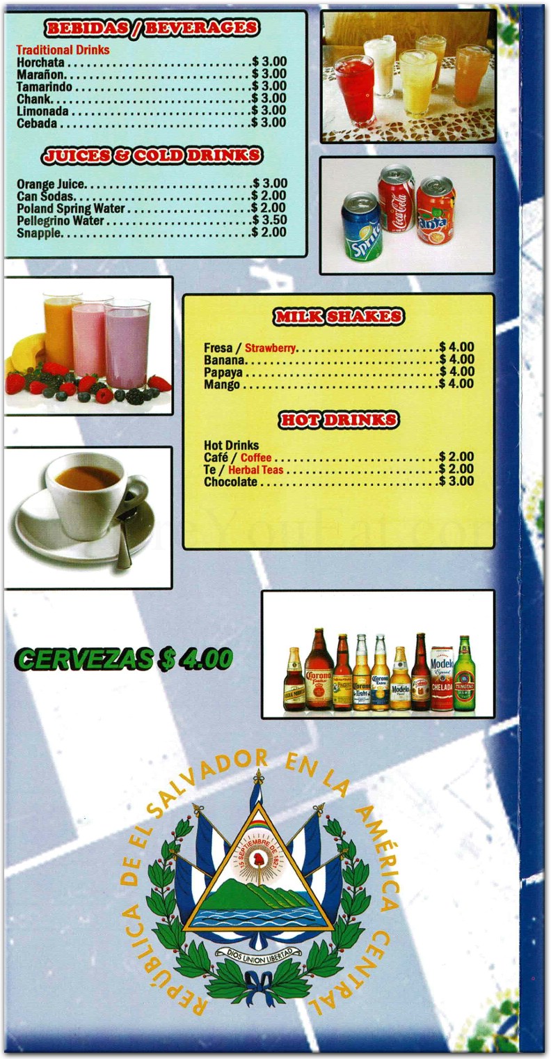 Puerta Del Sol Menu